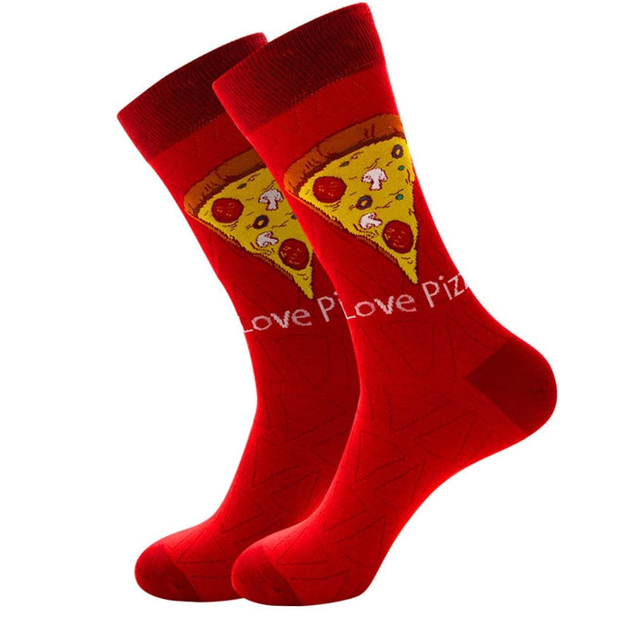 'Savory Pizza' Crew Socks