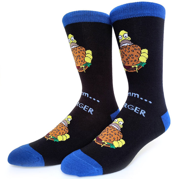 The Simpsons 'Homer | Big Burger' Crew Socks