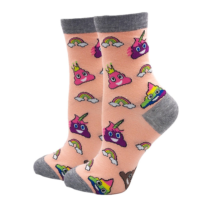 "Colorful Designs" Crew Socks