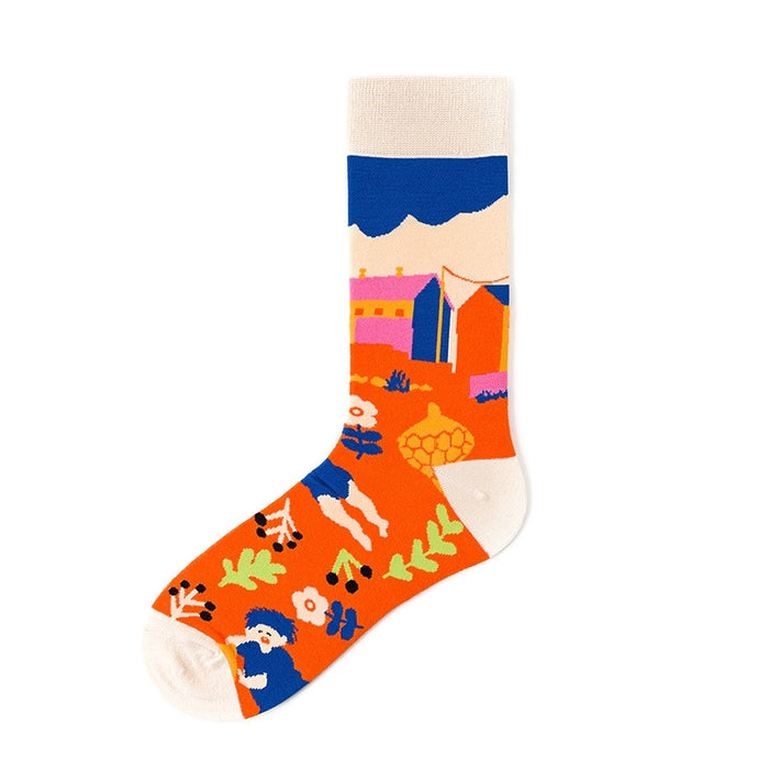 "Child And Surroundings" Socks