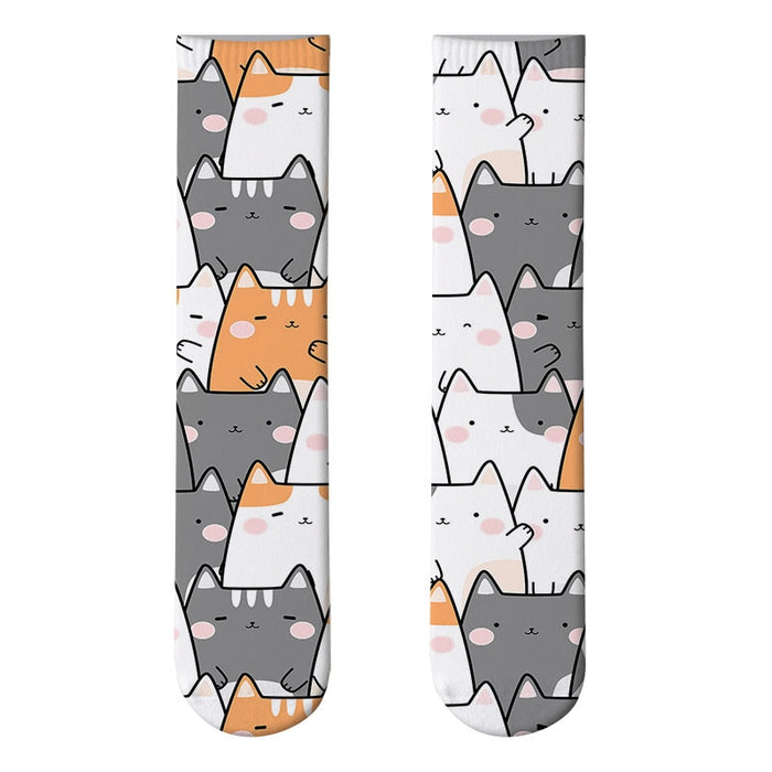 'All About Cats' Crew Socks