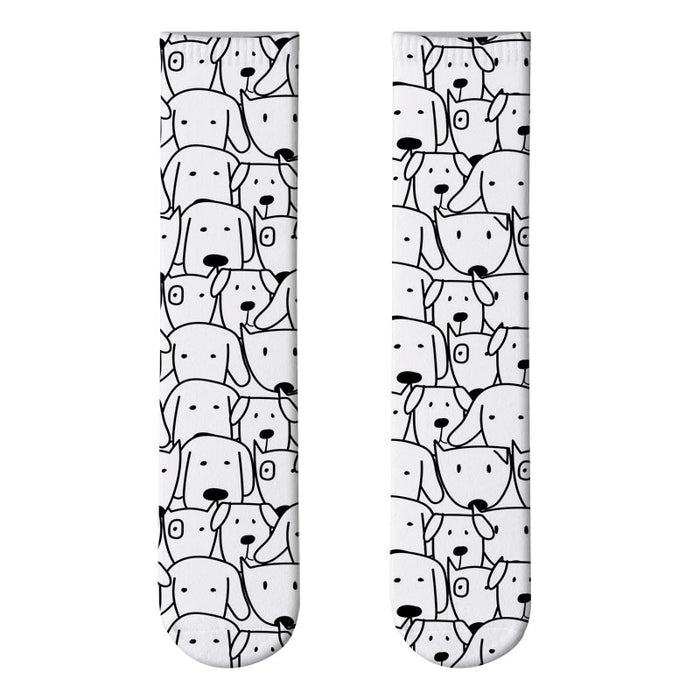 'Doodle Dogs' Crew Socks