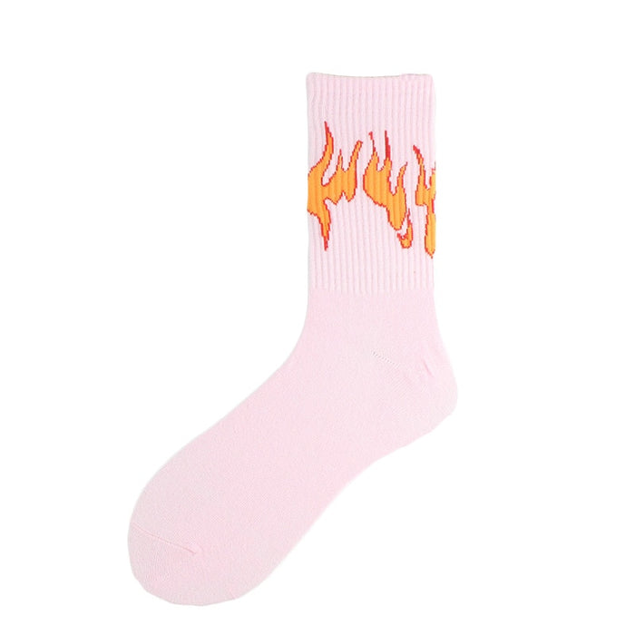 Flames 'True Beauty Of Flames' Crew Socks