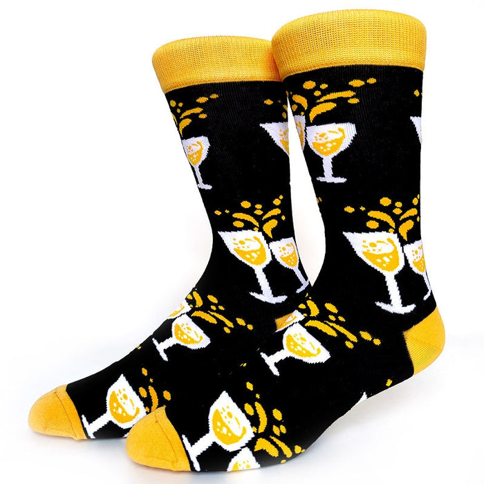 'Cheerful Toast' Crew Socks