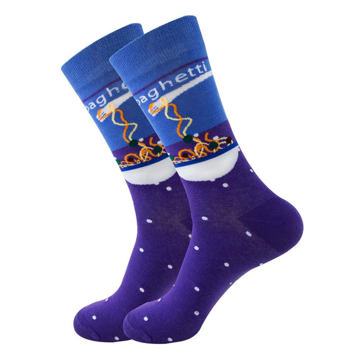 'Bowl Of Spaghetti' Crew Socks