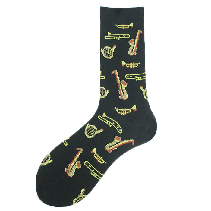 'Classical Instruments' Crew Socks