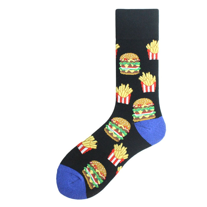 'Burger And Fries' Crew Socks