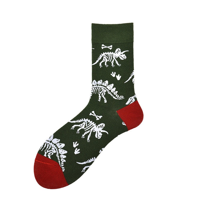 'Dinosaur Bones' Crew Socks