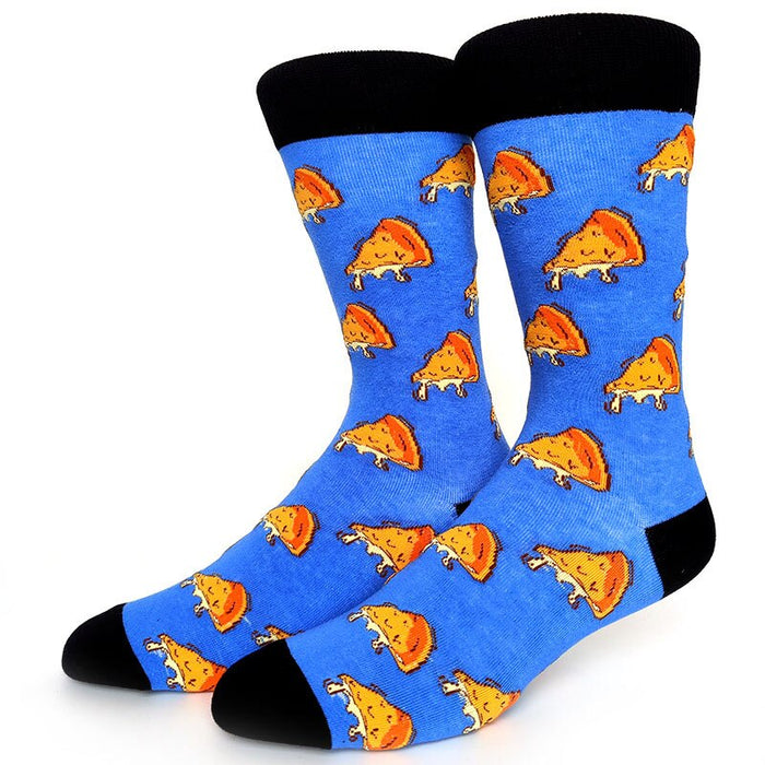 'Cheesy Pizza' Crew Socks