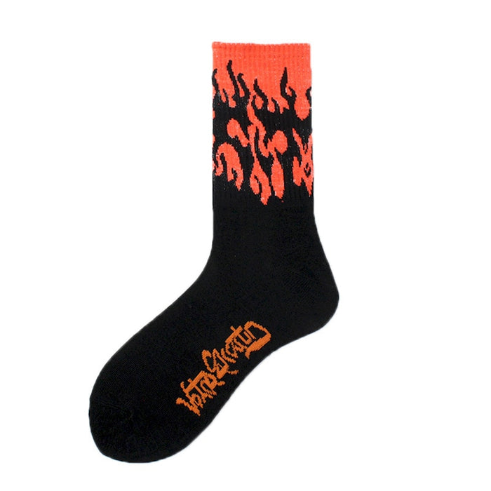 Flames 'A Destruction Flame' Crew Socks