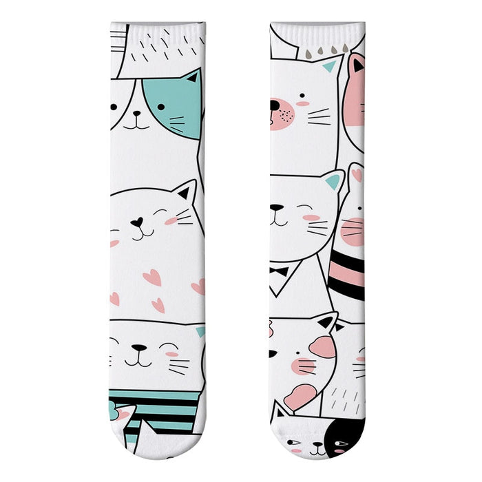 'Lovely Cats' Crew Socks