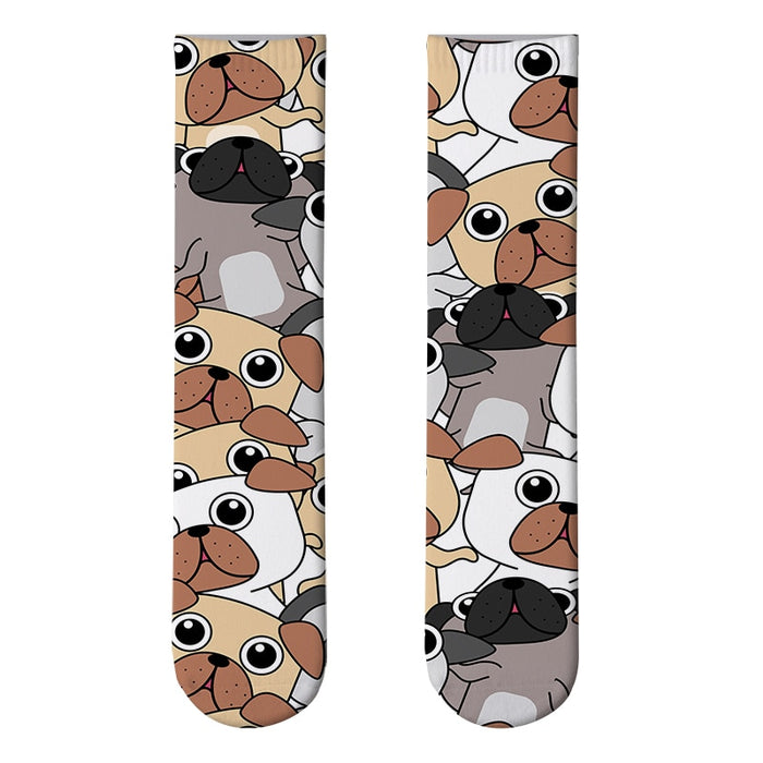 'The Pugs' Crew Socks