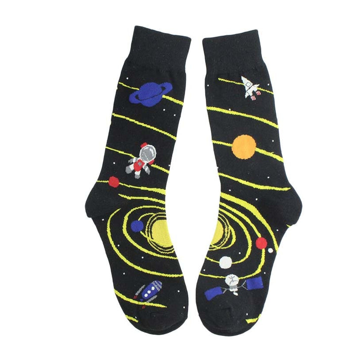 'Planet Lineups' Crew Socks