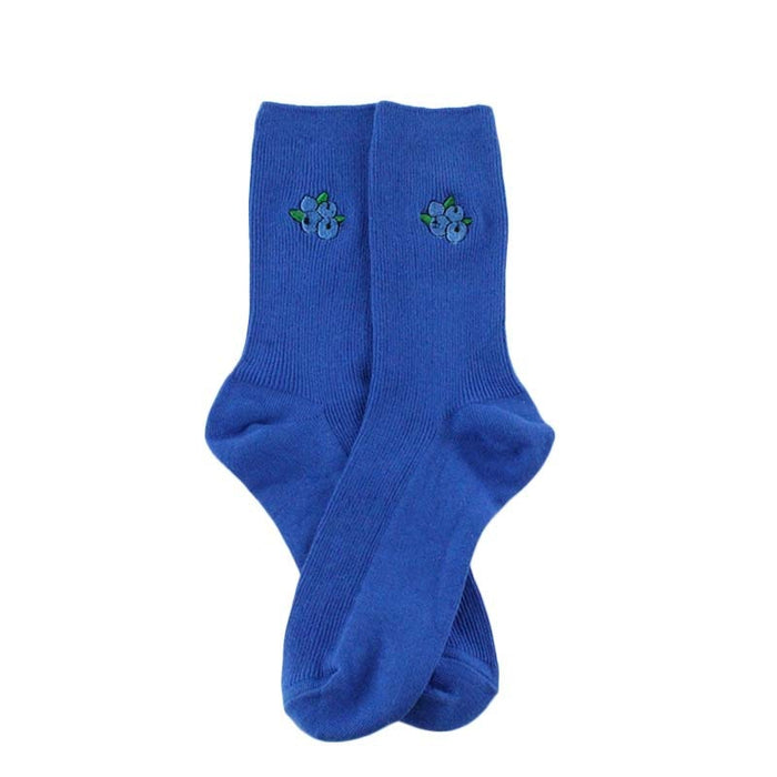 Fruit 'Fresh Blue Berries' Crew Socks