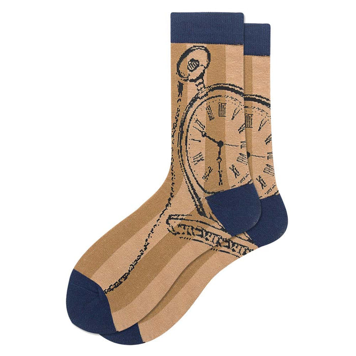 'Pocket Watch' Crew Socks