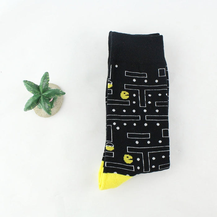 'Pac-Man' Crew Socks