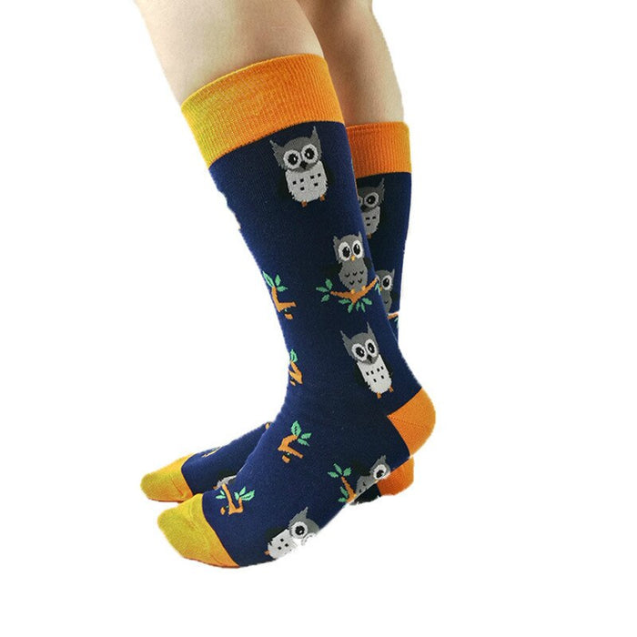 "Cute Cartoon Owl" Socks