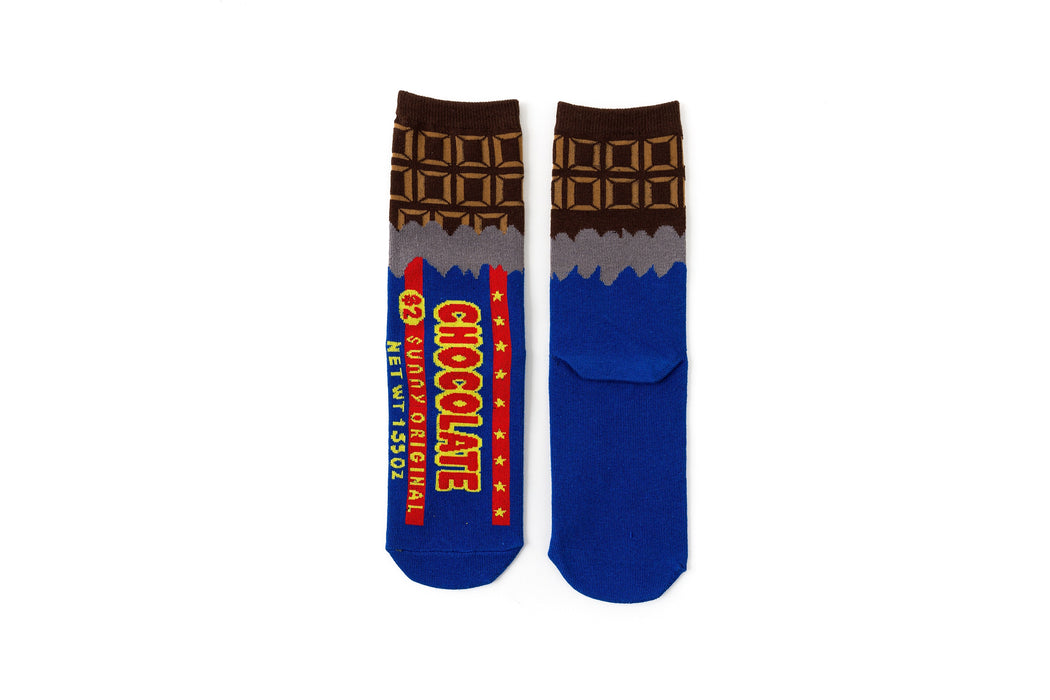 "Chocolate Bar" Crew Socks