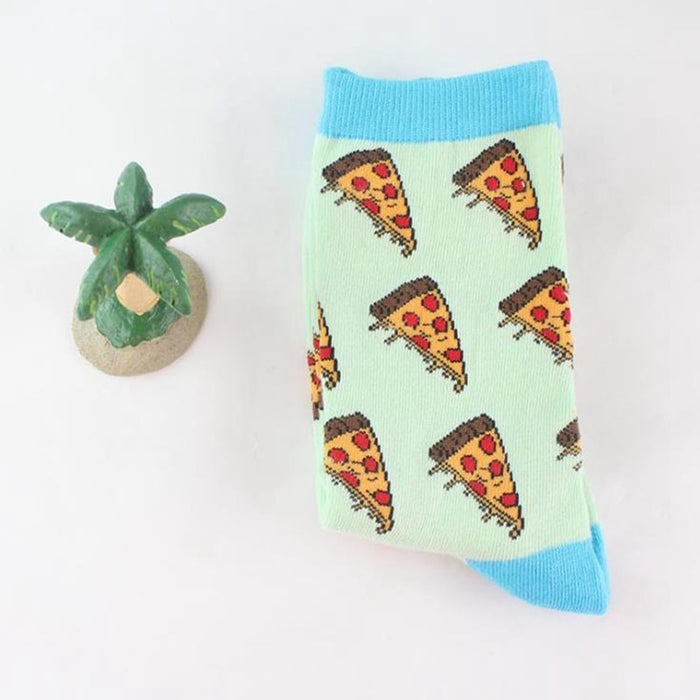 'Savory Pizza' Crew Socks