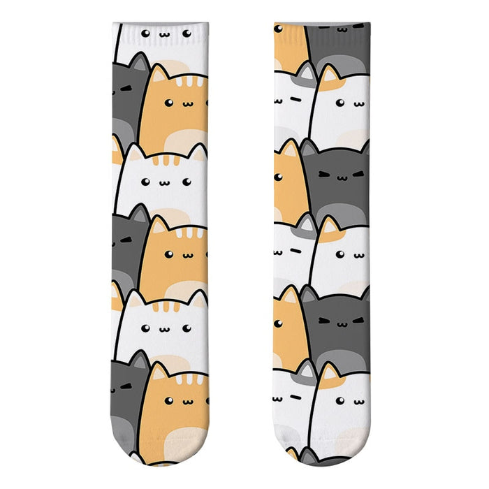 World Of Cats' Crew Socks