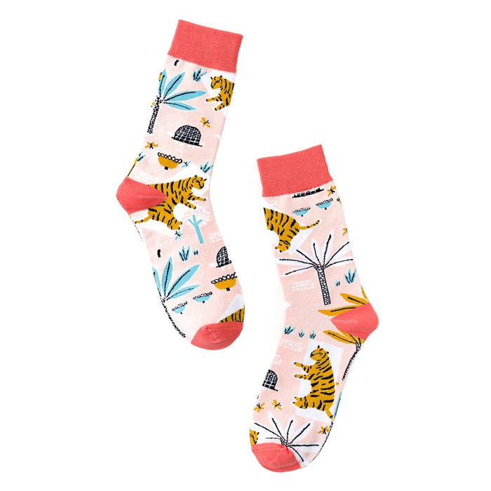 "Tiger In Forest" Socks