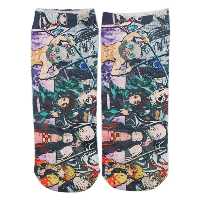 Demon Slayer "Demon Slayer Characters Version 1" Ankle Socks