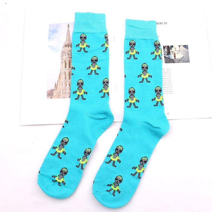 "Cute Aliens" Crew Socks