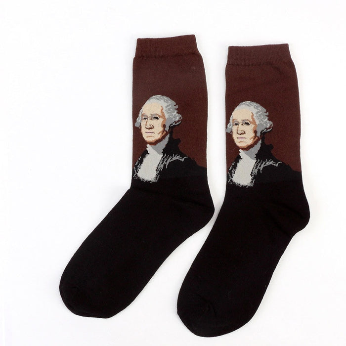 "George Washington" Crew Socks