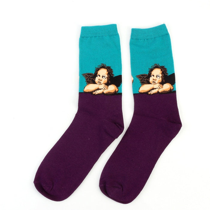 " Sistine Cherubs" Crew Socks