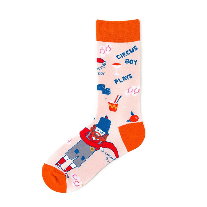 "Human Boy Cartoon" Socks