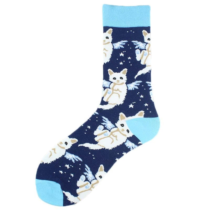 'Flying Kitties' Crew Socks