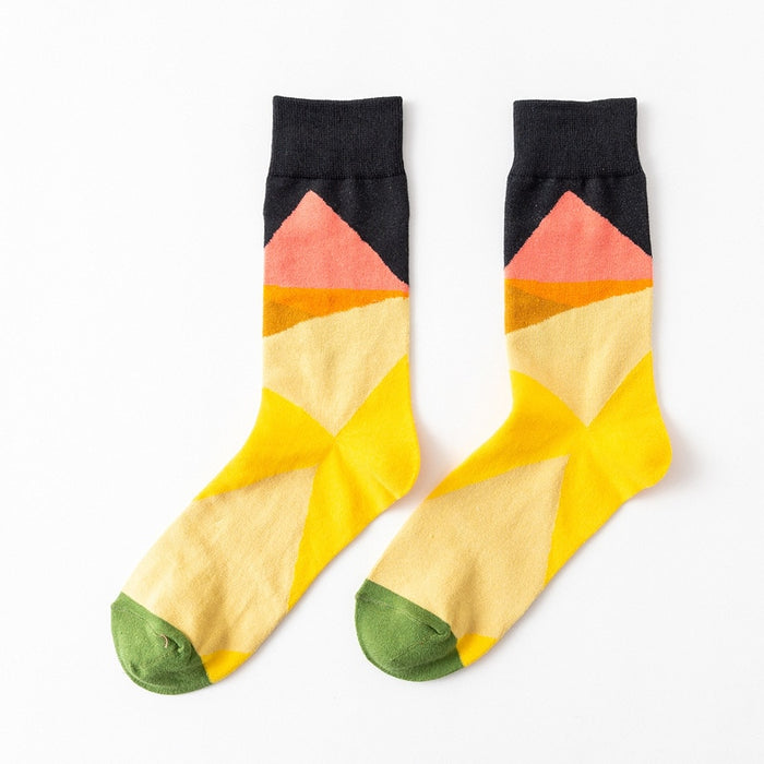 'Color Random Pattern' Crew Socks