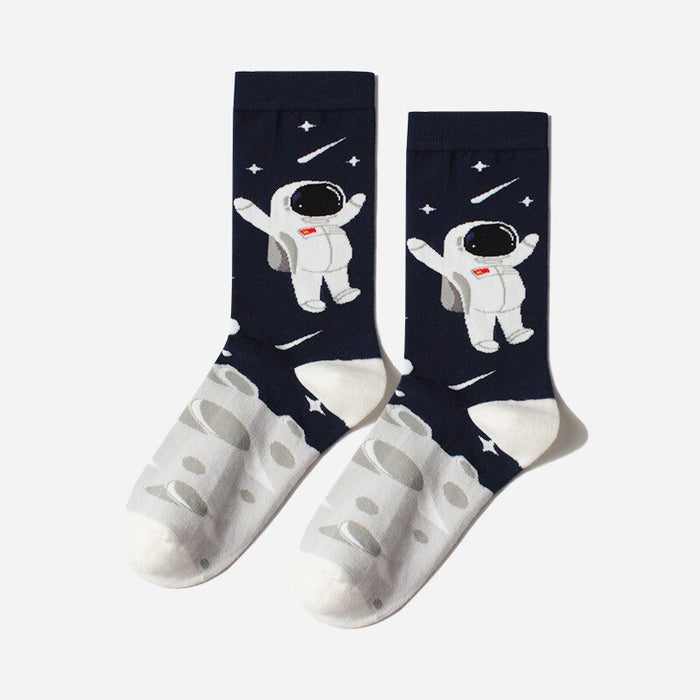 Mismatch 'Astronaut Having Fun' Crew Socks