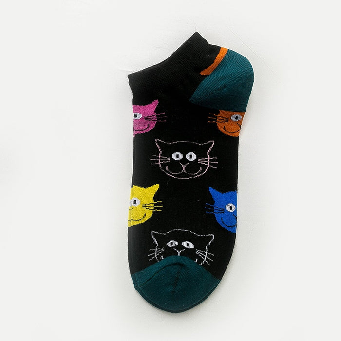 'Cat Face Version 2' Ankle Socks