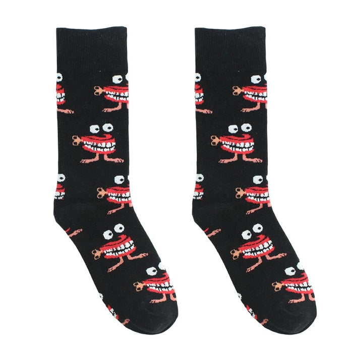 All Over 'Creepy Gums' Crew Socks — Little Sock Store