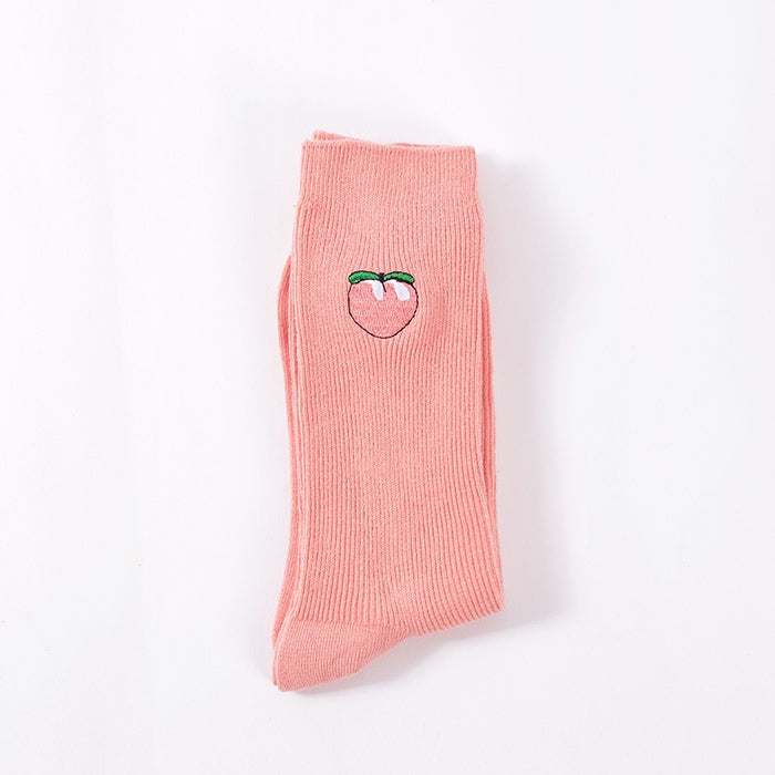 Fruit 'Fruity Punch Peach' Crew Socks