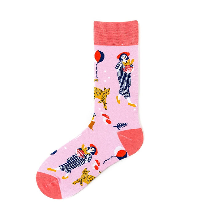 "Lady Illustration" Socks