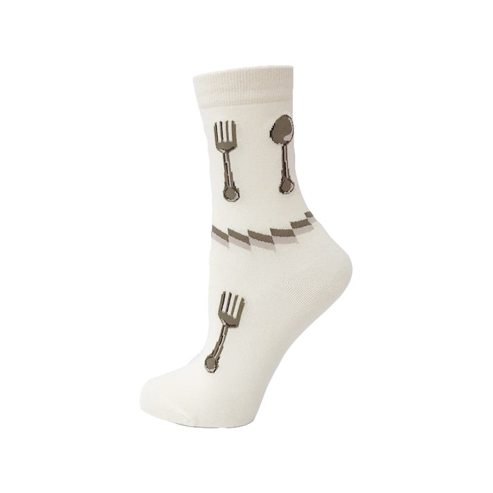 'Cute Utensils' Crew Socks