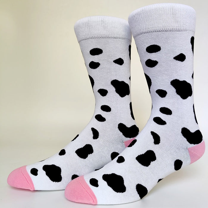 'Happy Cow Marks' Crew Socks