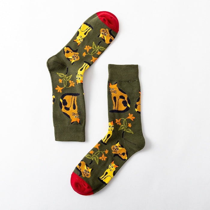 'Cute Art Cats' Crew Socks