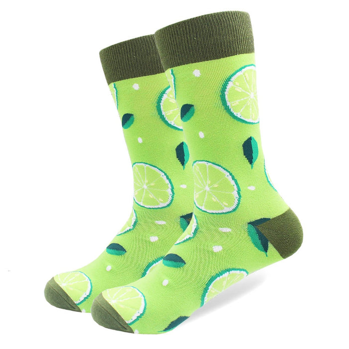 "Lime" Crew Socks