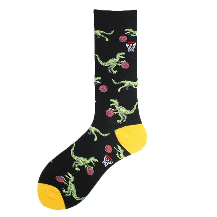 'Basketball Dinosaur' Crew Socks