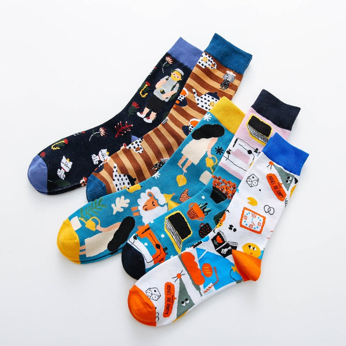 "Child And Surroundings" Socks