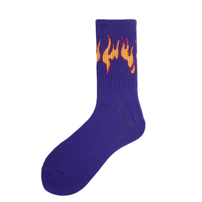 Flames 'Cool True Fire' Crew Socks