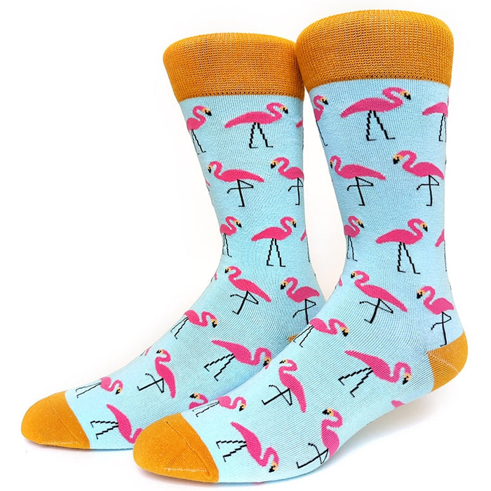 'Majestic Flamingoc' Crew Socks