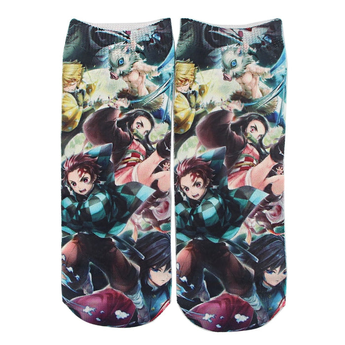 Demon Slayer "Demon Slayer Characters Version 2" Ankle Socks