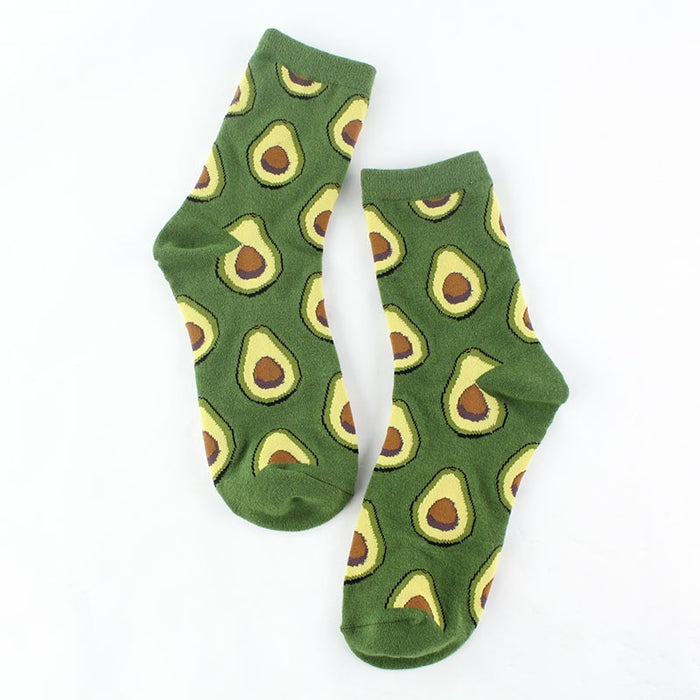 'Green Avocados' Crew Socks