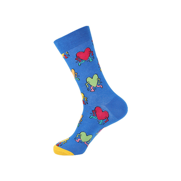 'Colorful Hearts' Crew Socks