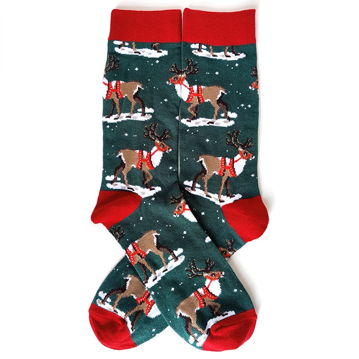 'Christmas Reindeer' Crew Socks