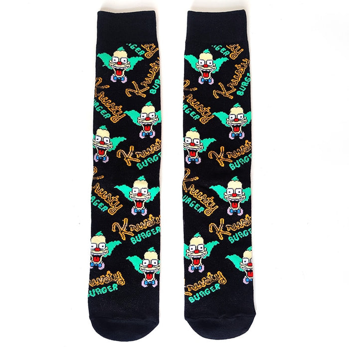 The Simpsons 'Krusty The Clown | Krusty Burger' Crew Socks